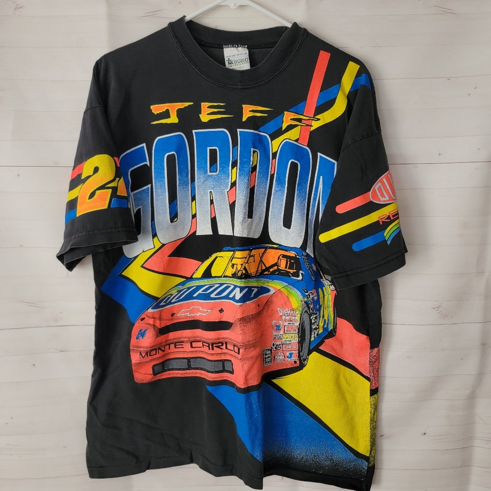 Large 1995 Jeff Gordon Smokin The Competition Vintage Tshirt